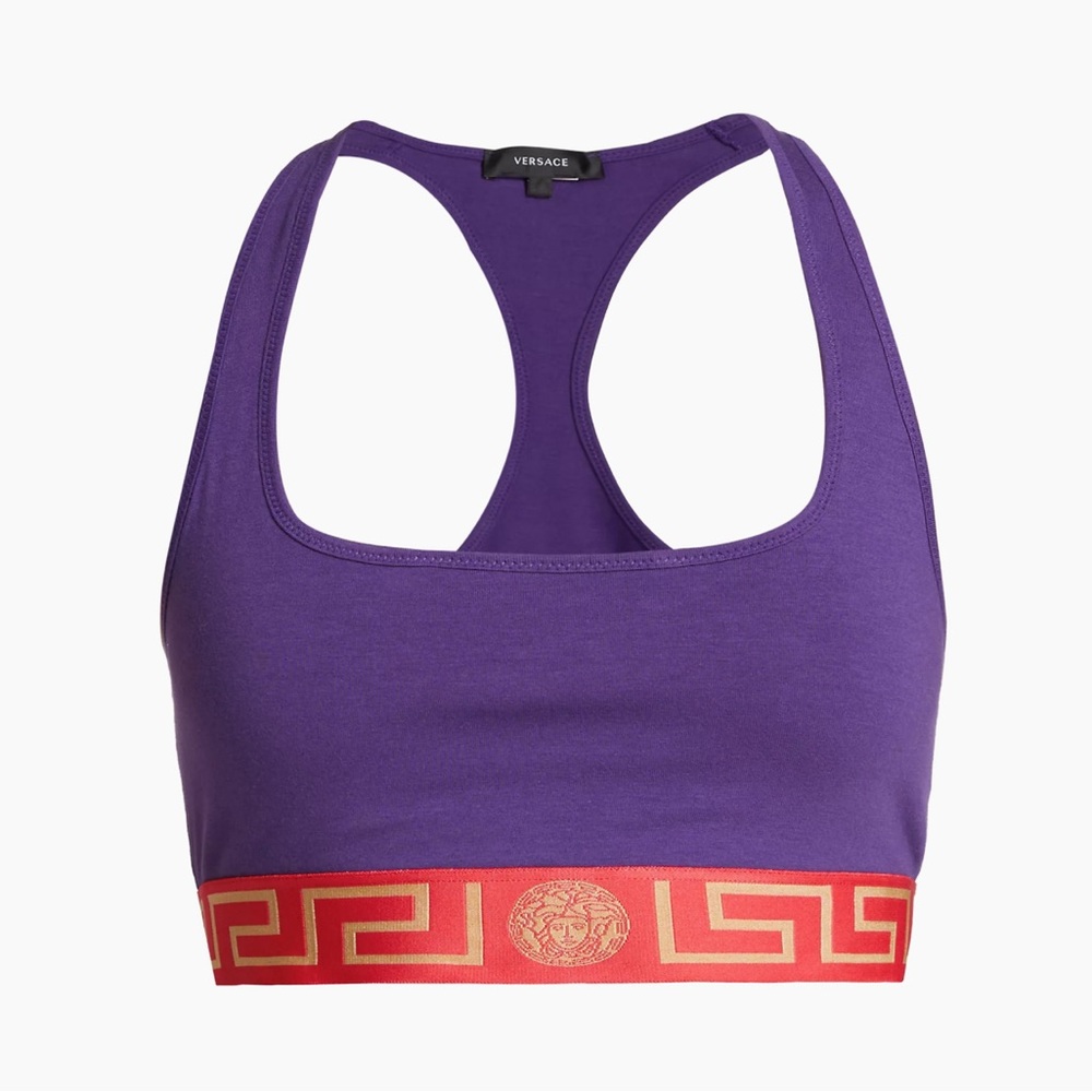 Versace Sports Bra Purple